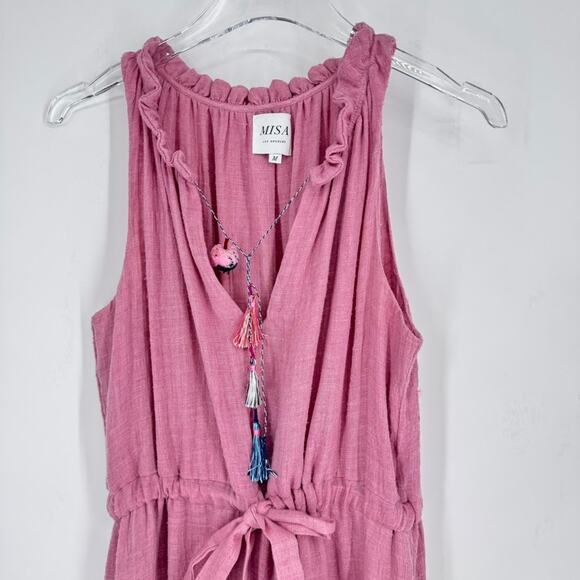 Misa Nicolleta Dress Size Medium Pink Boho - Picture 4 of 9
